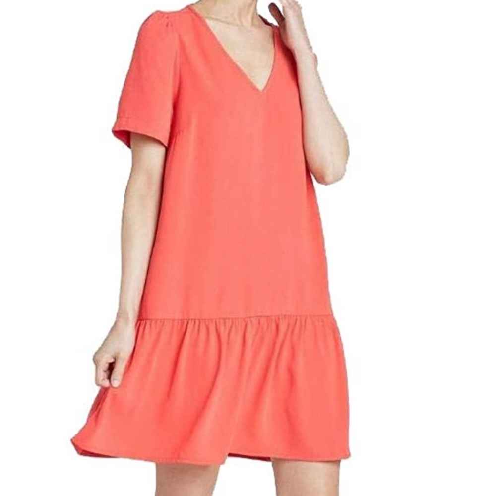 A New Day Women's Short Sleeve Ruffle Hem Dress